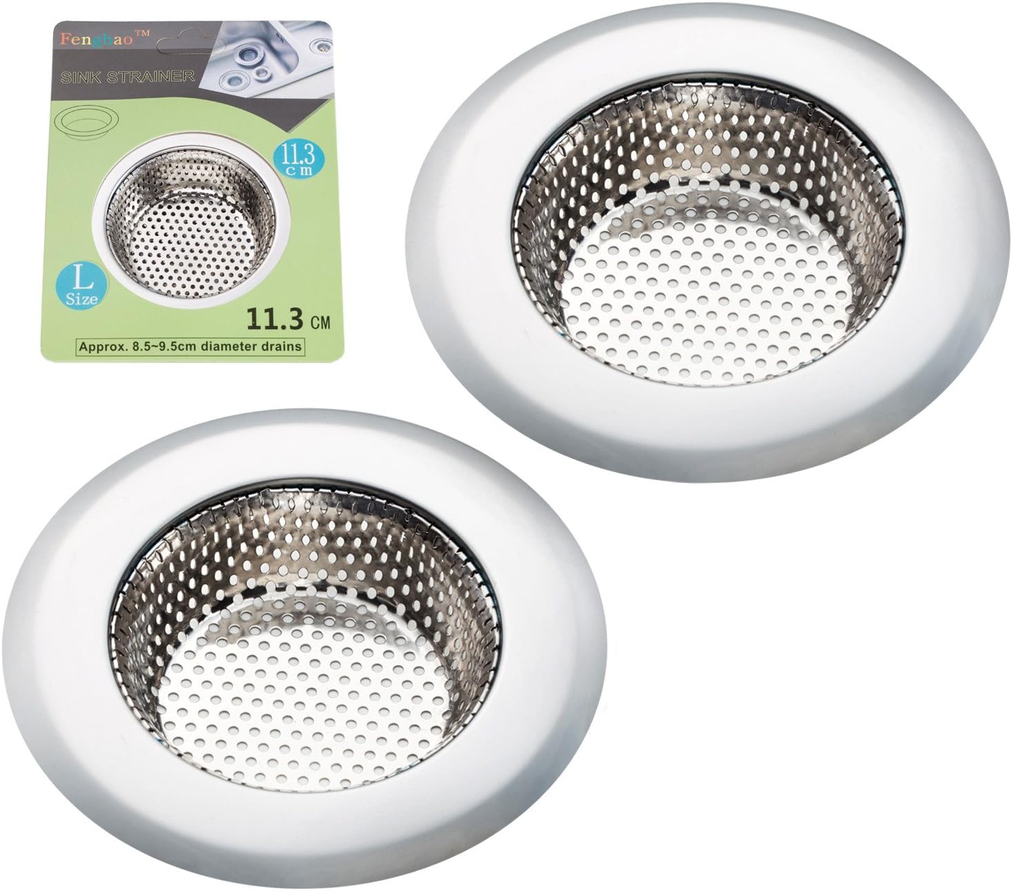 Fengbao Stainless Steel Kitchen Sink Strainers (2-Pack) - top pick for 2026