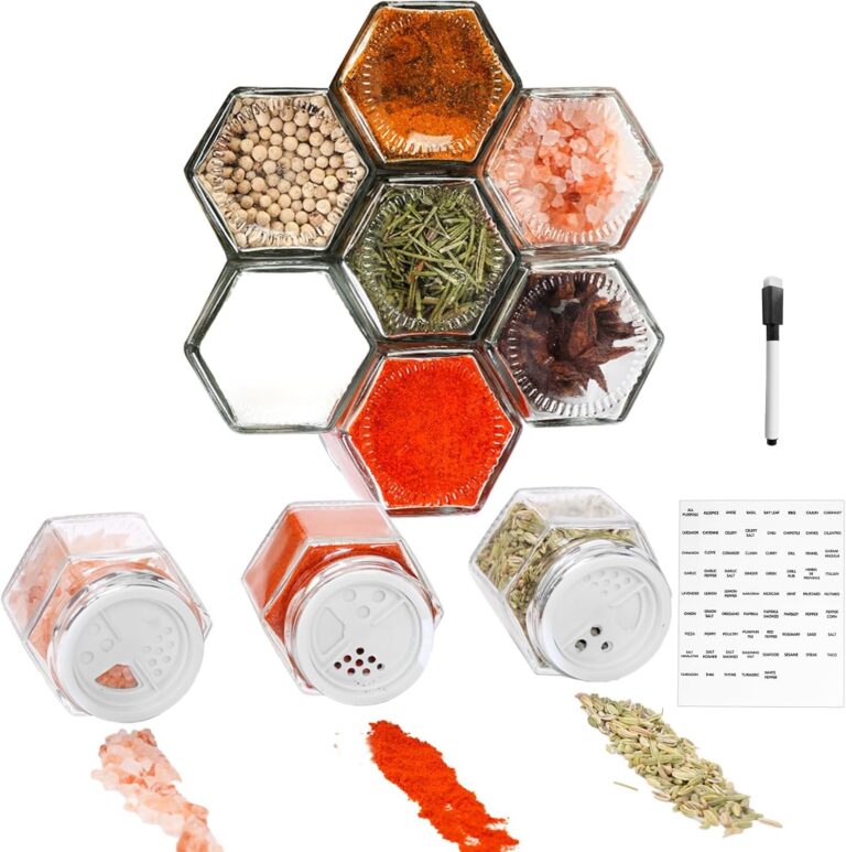 Best Glass Magnetic Spice Jars for 2026: Hexagon Design Taking Over Pinterest