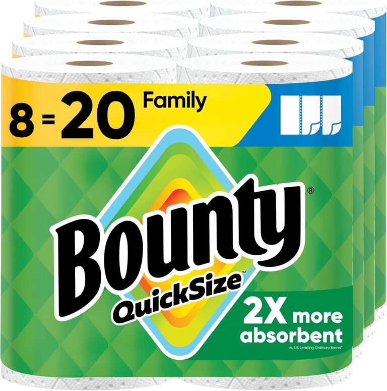 Bounty Quick Size Paper Towels, White, 8 Family Rolls: Why It’s Trending in Kitchen Essentials (Bakeware)