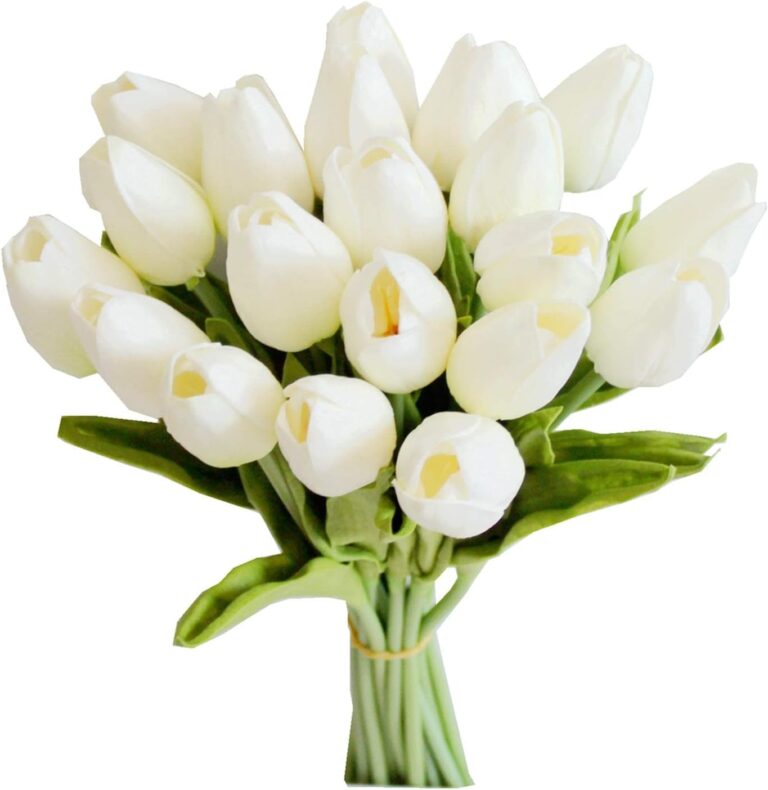 Mandy's White Artificial Tulips Flowers Centerpiece, 13: Why It’s Trending in Home Decor (Wall Art)