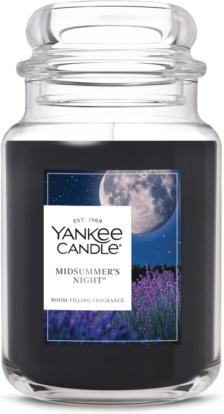 Yankee Candle Mid Summer's Night, Scented Candle, 22oz : Why It’s Trending in Self-Care & Cozy (Candles)