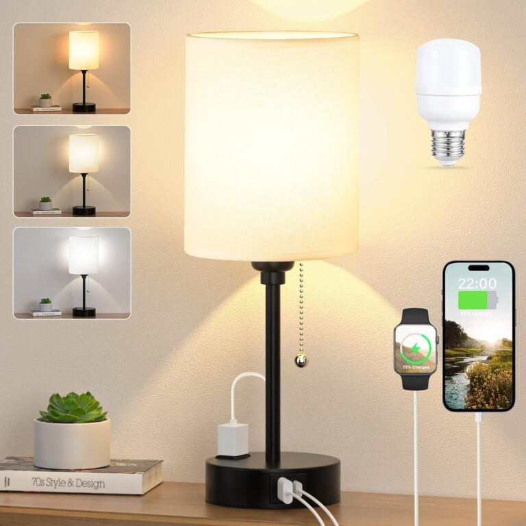 Small Bedside Table lamp for Bedroom – 3 Color Temperatures : Why It’s Trending in Home Decor (Throw Pillows & Covers)