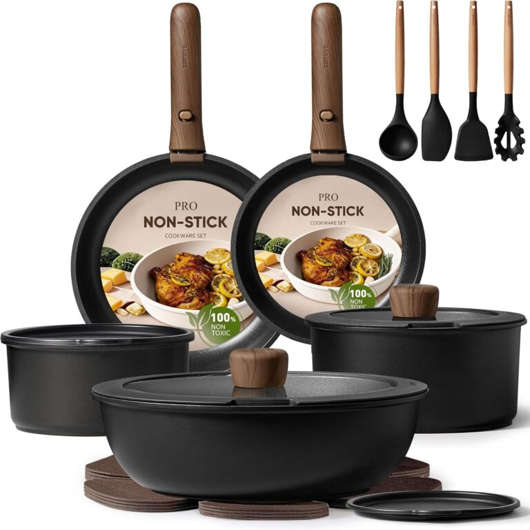 CAROTE 19pcs Pots and Pans Non Stick, Cookware Sets Detachab: Why It’s Trending in Kitchen Essentials (Food Storage)