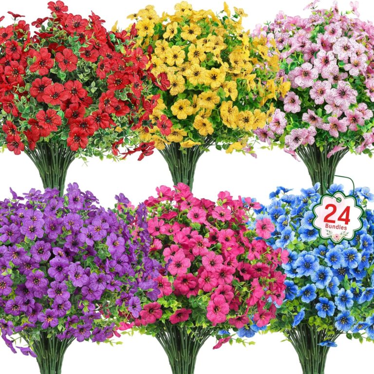 Ouddy Decor 24 Bundles Artificial Flowers for Outdoors Fake : Why It’s Trending in Home Decor (Wall Art)