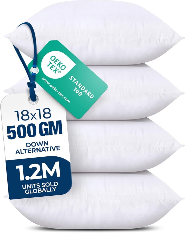 Utopia Bedding Throw Pillows (Set of 4, White) – 18 x 18 Inc: Why It’s Trending in Home Decor (Home Décor Accents)