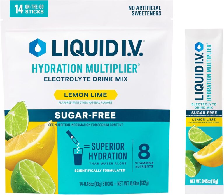 Liquid I.V. Hydration Multiplier Sugar-Free – Lemon Lime | E: Why It’s Trending in Health & Wellness (Vitamins & Supplements)
