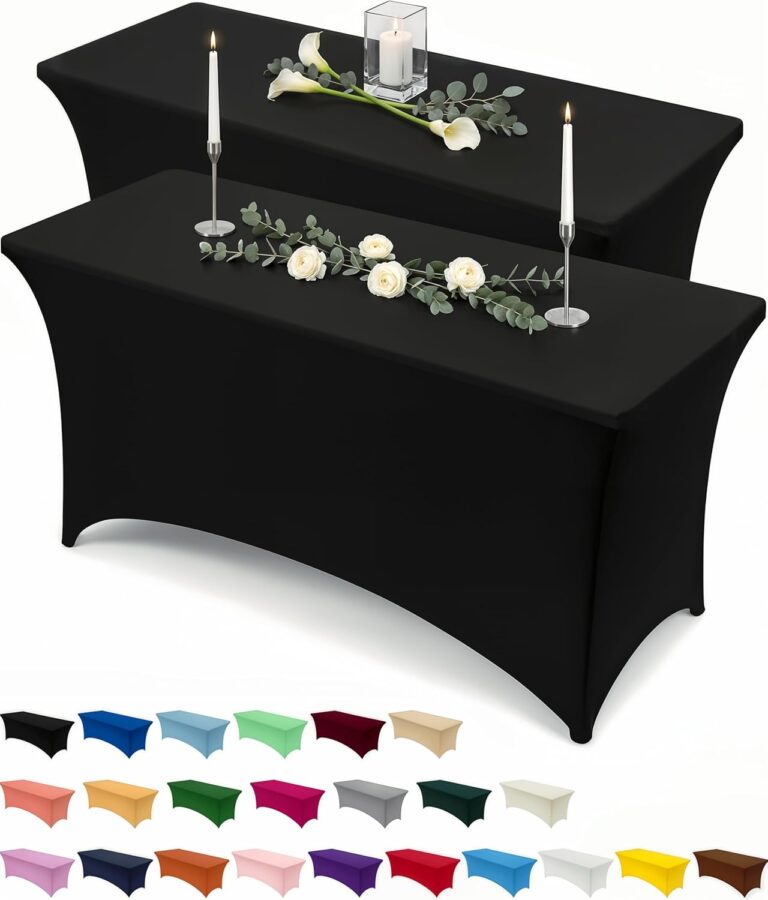 Utopia Kitchen Spandex Tablecloth 2 Pack [6FT, Black] Tight,: Why It’s Trending in Kitchen Essentials