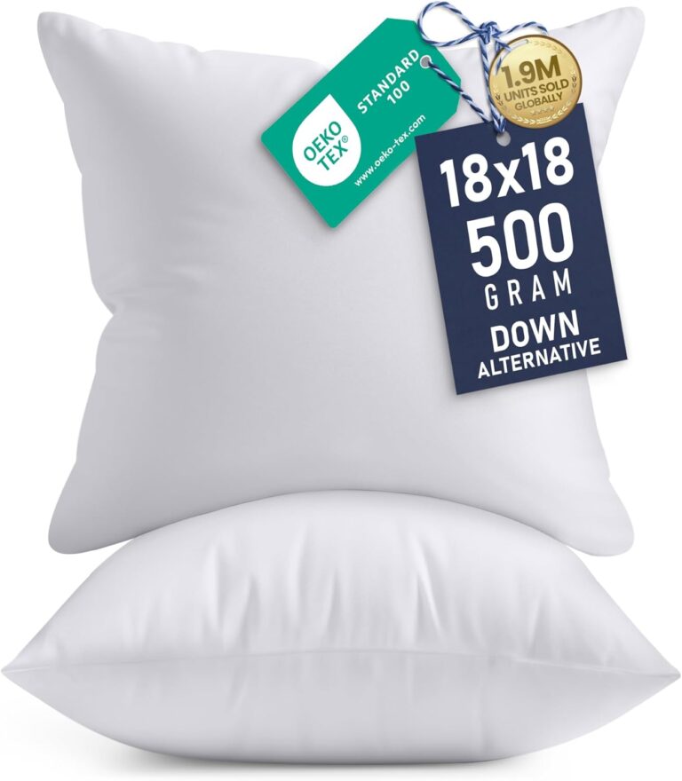 Utopia Bedding 18×18 Pillow Inserts, Set of 2, White – Indoo: Why It’s Trending in Home Decor