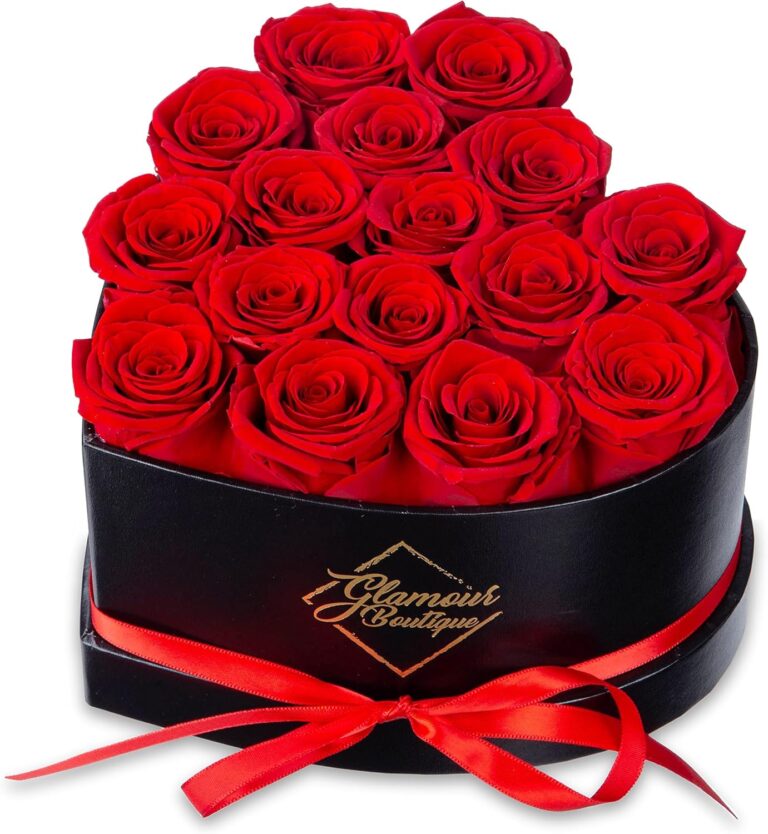 GLAMOUR BOUTIQUE 16 Flower Forever Heart Shape Box, Mothers : Why It’s Trending in Home Decor