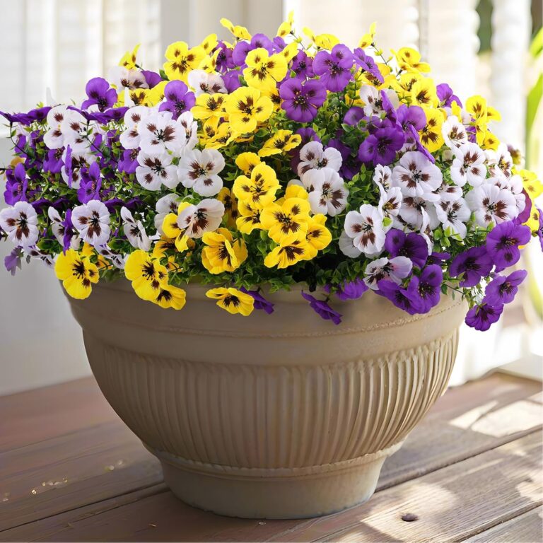 Rowfad 18 Pcs Artificial Fake Pansy Flowers for Outdoor, Fau: Why It’s Trending in Home Decor