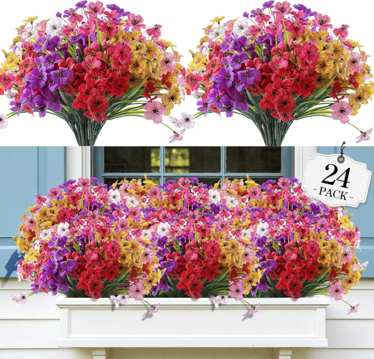 AGIRL 24 Bundles Artificial Flowers for Outdoor,Fake Flowers: Why It’s Trending in Home Decor