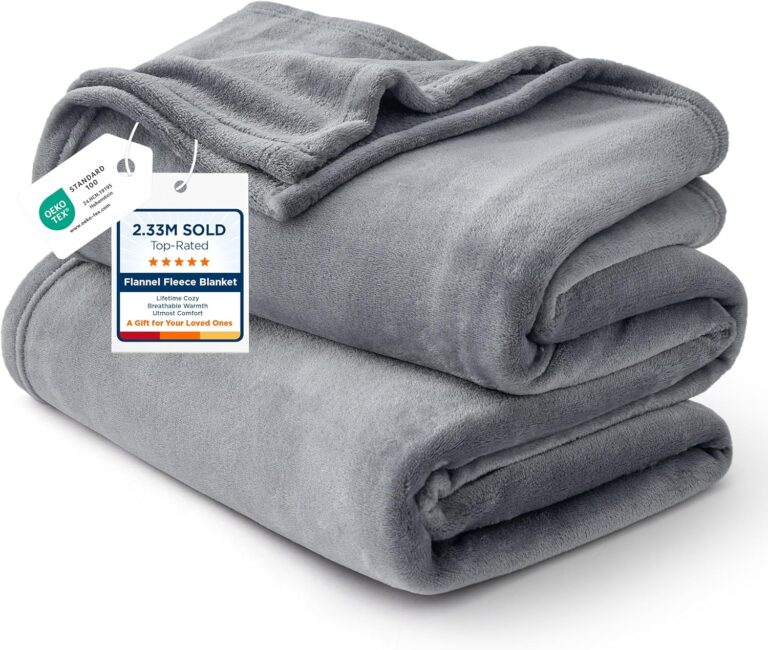 Bedsure GentleSoft Fleece Bed Blankets Queen Size Grey – Sof: Why It’s Trending in Home Decor (Bedding)
