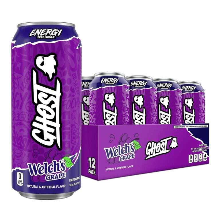 GHOST Energy Drink – 12-Pack, Welch's Grape, 16oz Cans : Why It’s Trending in Clean Living