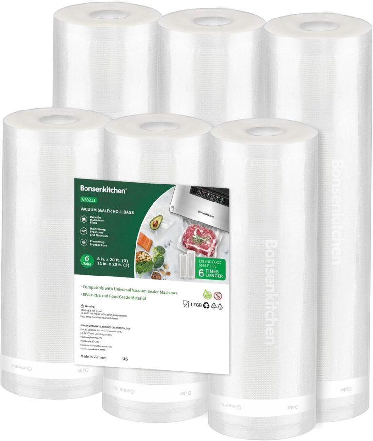 Bonsenkitchen Vacuum Sealer Rolls Bags, 6 Pack 3 Rolls 11&qu: Why It’s Trending in Kitchen Essentials