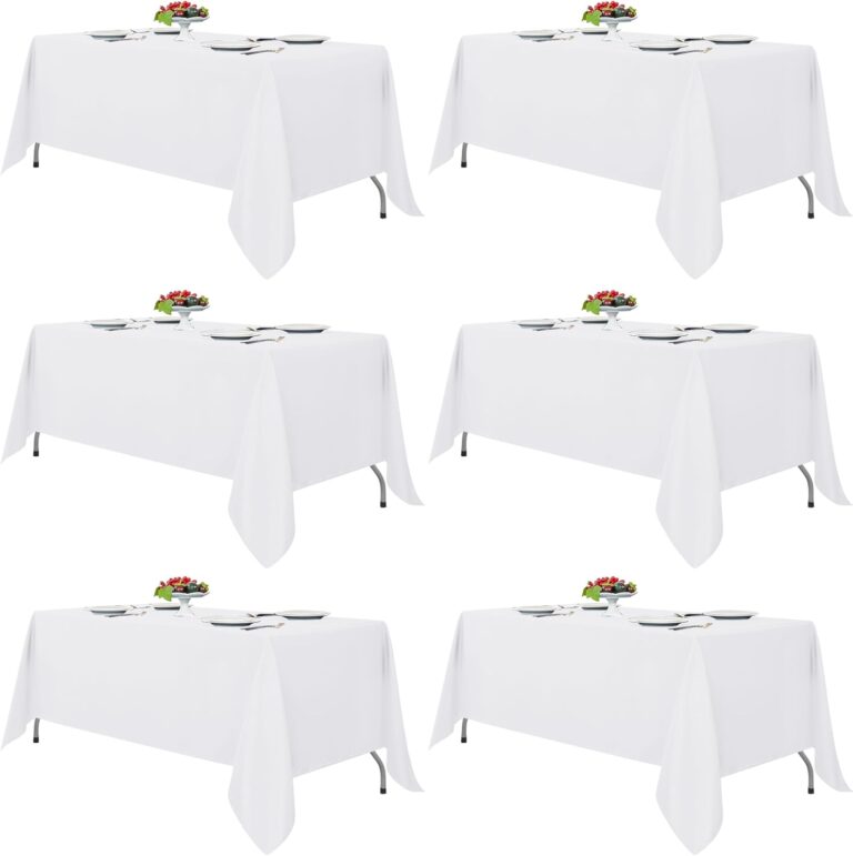 Fitable White Tablecloths for Rectangle Tables, 6 Pack – 70 : Why It’s Trending in Kitchen Essentials