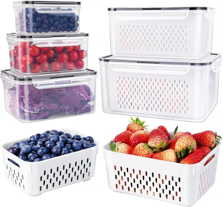 5 PCS Large Fruit Containers for Fridge – Leakproof Food Sto: Why It’s Trending in Clean Living