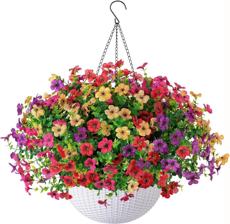 HyeFlora Artificial Faux Hanging Plants Flowers Basket for O: Why It’s Trending in Home Decor
