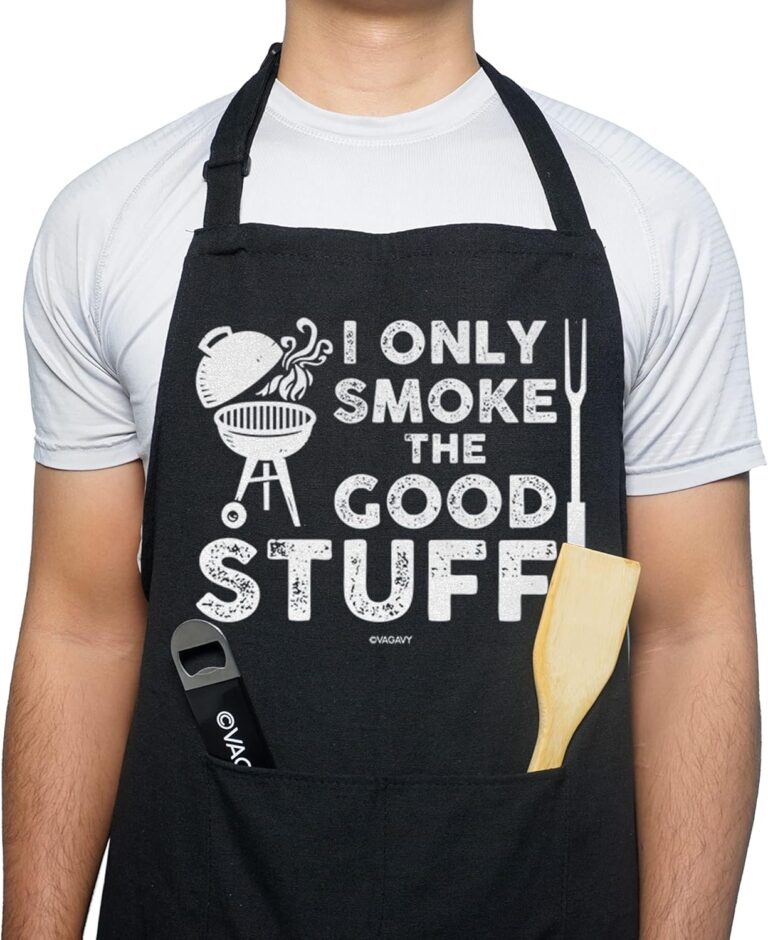 VAGAVY 100% Cotton, Black Funny Aprons for Men, Dad, Husband: Why It’s Trending in Kitchen Essentials