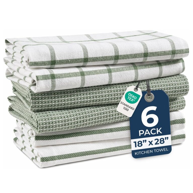 LANE LINEN Cotton Kitchen Towels Set, 6-Pack – Absorbent, Qu: Why It’s Trending in Kitchen Essentials