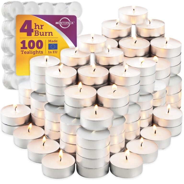 MontoPack Unscented Tea Light Candles 100 Pack | 4 hours, Wh: Why It’s Trending in Self-Care & Cozy (Candles)