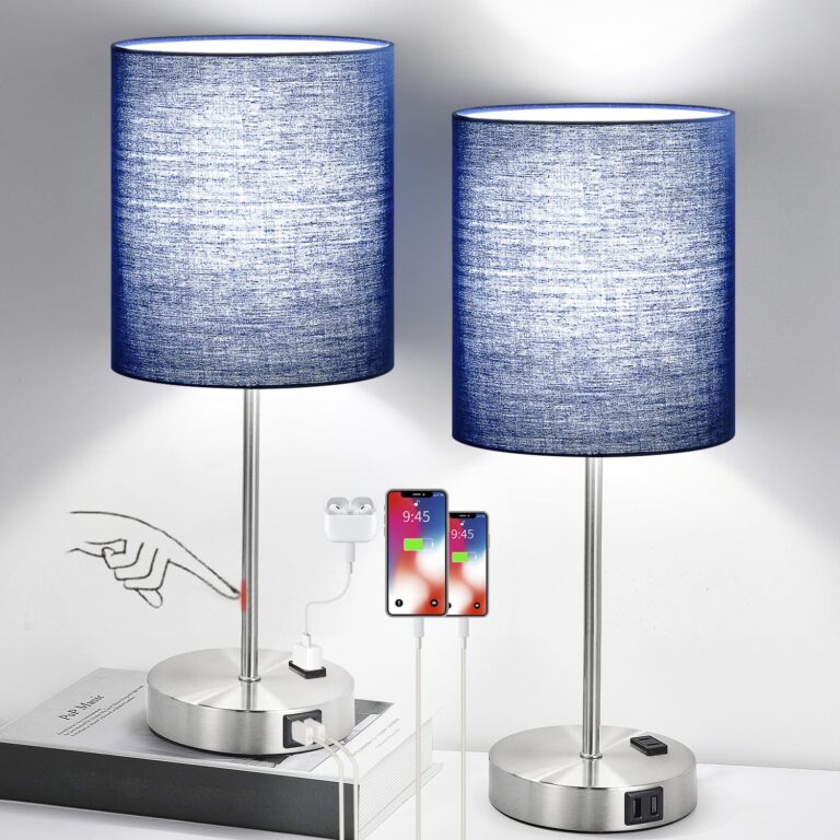Set of 2 Touch Control Table Lamps with 2 USB & AC Outle: Why It’s Trending in Home Decor