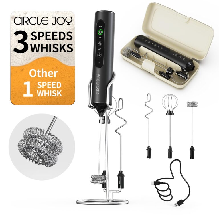 CIRCLE JOY Rechargeable Handheld Milk Frother Wand with Stan: Why It’s Trending in Kitchen Essentials