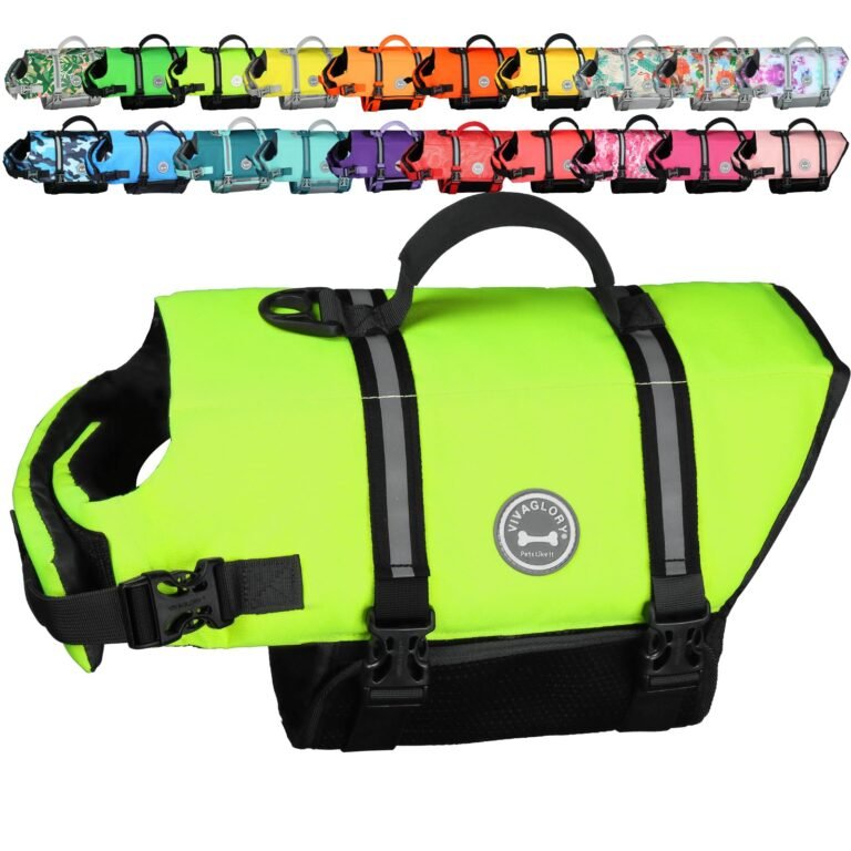 VIVAGLORY Dog Life Vest Rip Stop Dog Swim Vest, S, Bright Ye: Why It’s Trending in Pet Finds