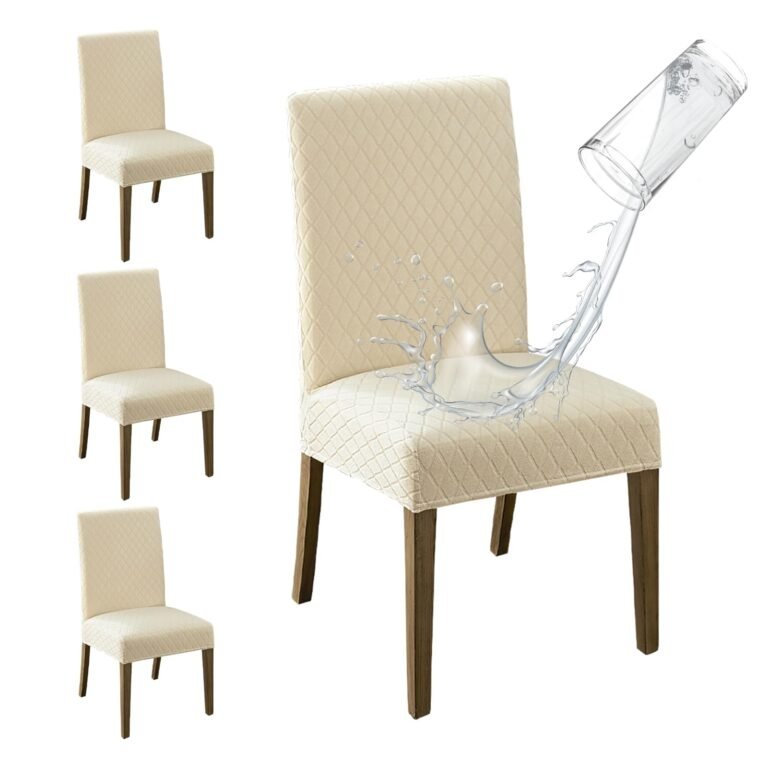 MOSAYT 100% Waterproof Dining Room Chair Covers Set of 4, Su: Why It’s Trending in Organization