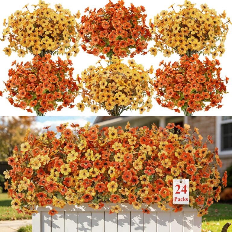 Alupssuc 24 Bundles Artificial Fall Flowers, UV Resistant Fa: Why It’s Trending in Home Decor