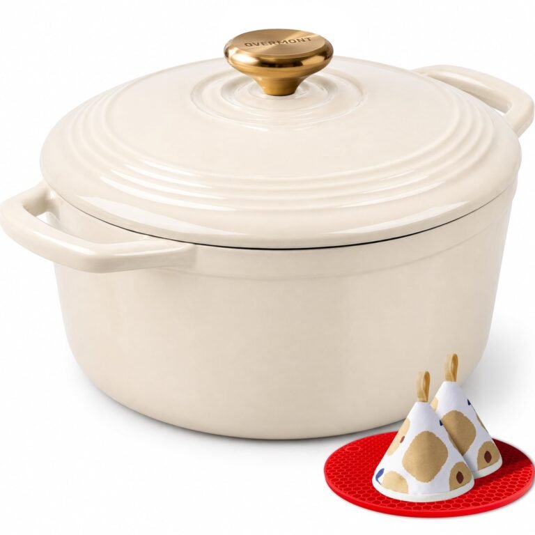 Overmont Enameled Cast Iron Dutch Oven – 5.5QT Pot with Lid : Why It’s Trending in Kitchen Essentials