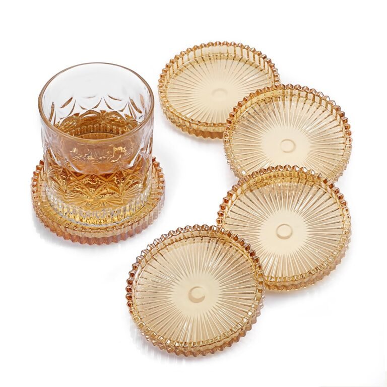 Modern Clear Coasters Set of 5- Glass Cute Coasters for Drin: Why It’s Trending in Kitchen Essentials