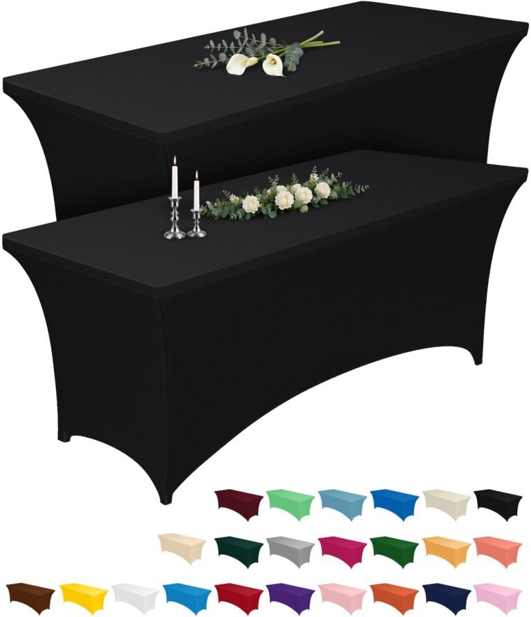 Pureegg Spandex Tablecloth 6ft 2 Pack Black | Table Cloth fo: Why It’s Trending in Kitchen Essentials