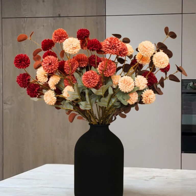 Faux Fall Flowers, Burnt Orange Artificial Floral Stems For : Why It’s Trending in Home Decor