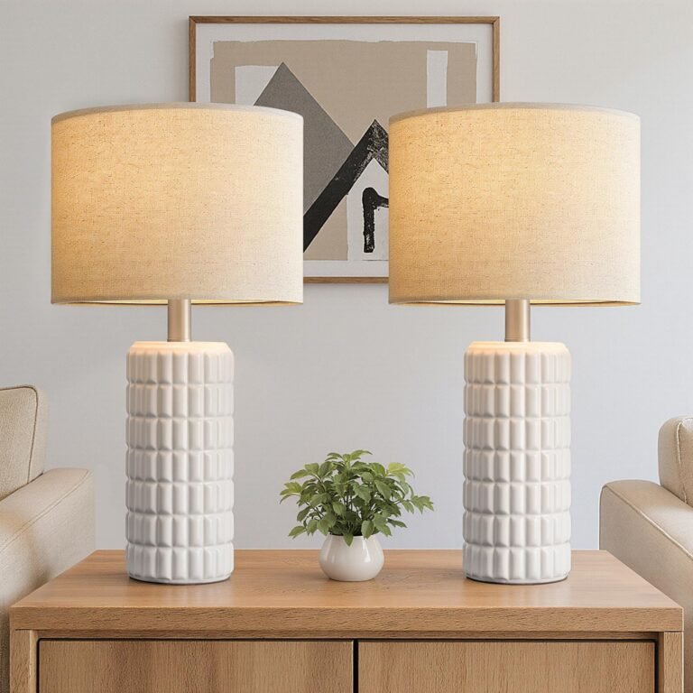 Seealle 23" Modern Ceramic Table Lamps Set of 2, Lamps : Why It’s Trending in Home Decor