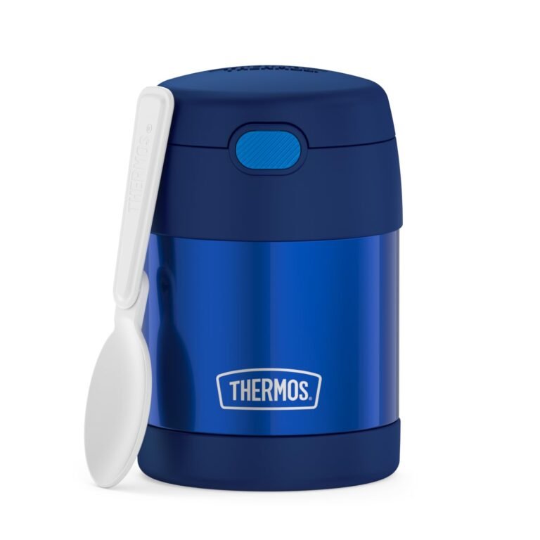 THERMOS FUNTAINER Kids Food Jar with Spoon, 10oz, Navy | Kid: Why It’s Trending in Clean Living
