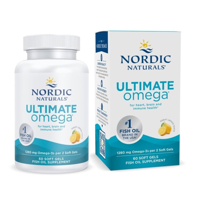 Nordic Naturals Ultimate Omega, Lemon Flavor – 60 Soft Gels : Why It’s Trending in Health & Wellness (Vitamins & Supplements)