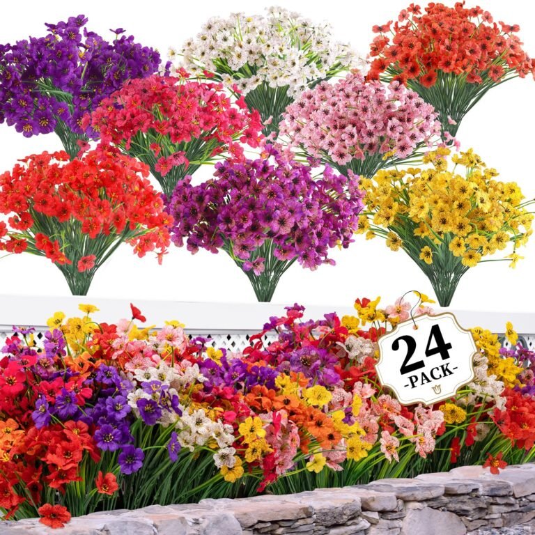 24 Bundles Artificial Flowers for Outdoors/Indoors, Fake Flo: Why It’s Trending in Home Decor