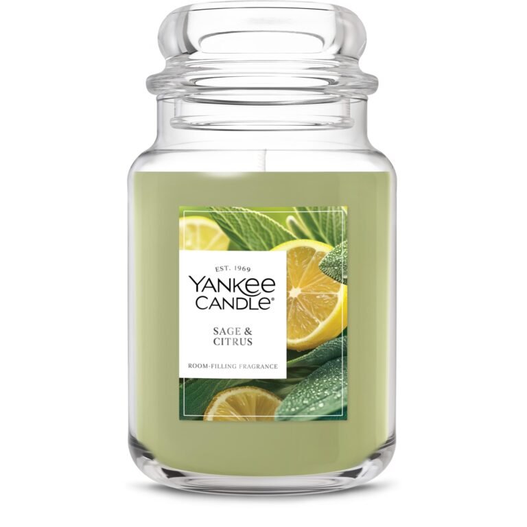 Yankee Candle Sage & Citrus, Scented Candle, 22oz Large : Why It’s Trending in Self-Care & Cozy