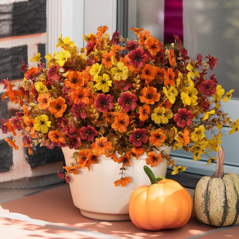 INQCMY Artificial Fake Fall Plants Flowers for Outdoor Outsi: Why It’s Trending in Home Decor