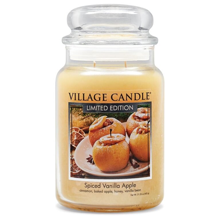 Village Candle Spiced Vanilla Apple, Large Glass Apothecary : Why It’s Trending in Self-Care & Cozy