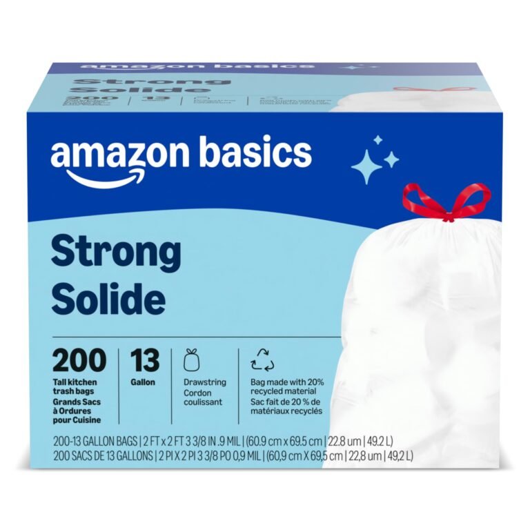 Amazon Basics Trash Bags, Tall Kitchen Drawstring, Unscented: Why It’s Trending in Home Decor