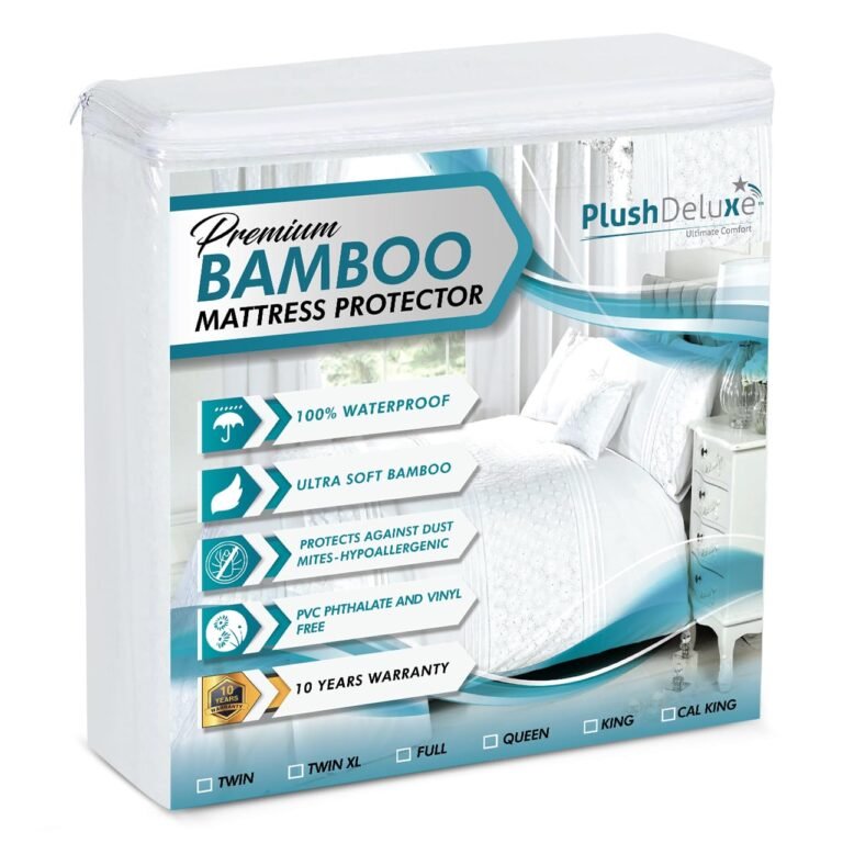 PlushDeluxe Bamboo Waterproof Mattress Protector, King Size,: Why It’s Trending in Home Decor